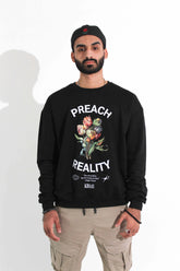 Preach Reality Sweatshirt Black - KHAAS
