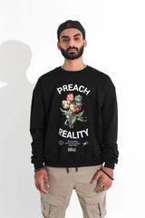 Preach Reality Sweatshirt Black - KHAAS