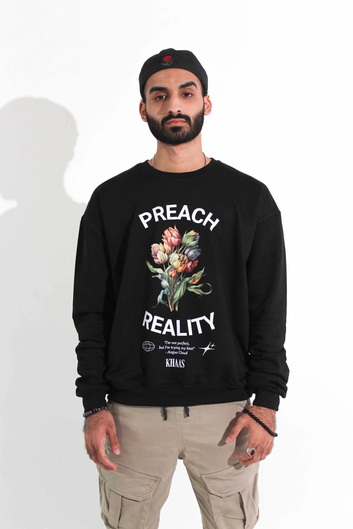 Preach Reality Sweatshirt Black - KHAAS