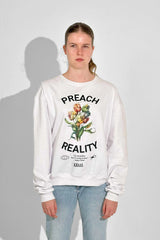 Preach Reality Sweatshirt White - KHAAS